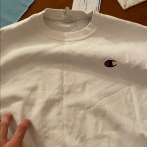 Champion white long sleeve sweater